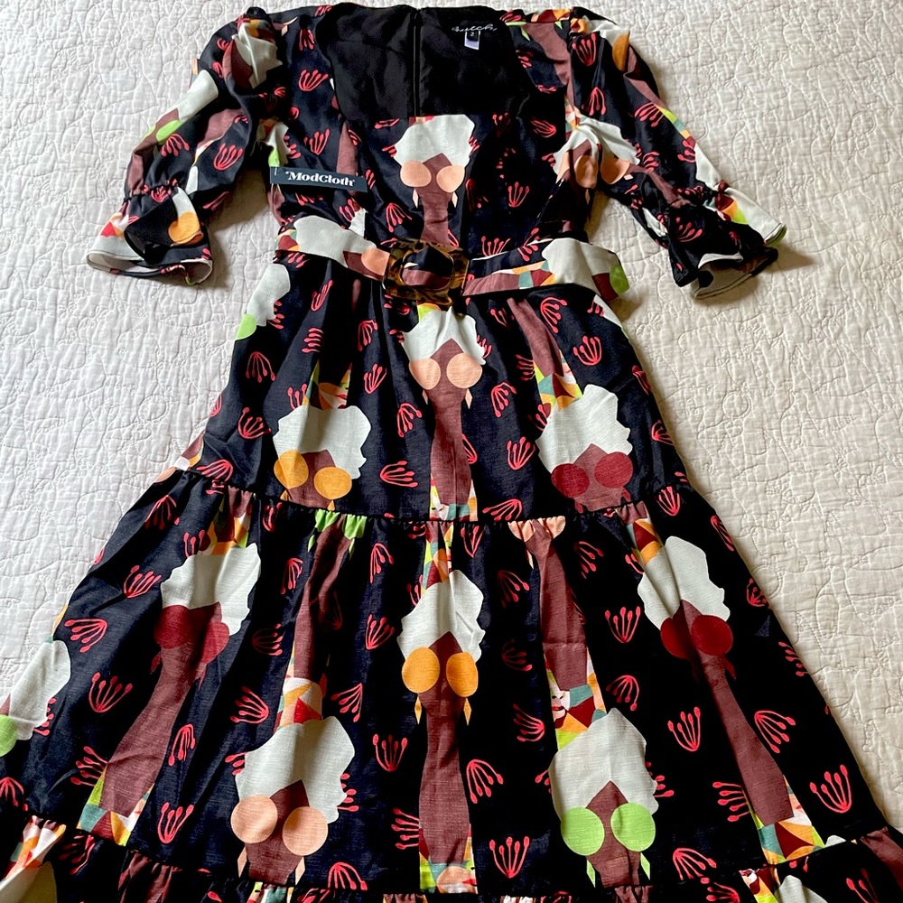 Let’s Go Boho Modcloth maxi dress. New with tags.